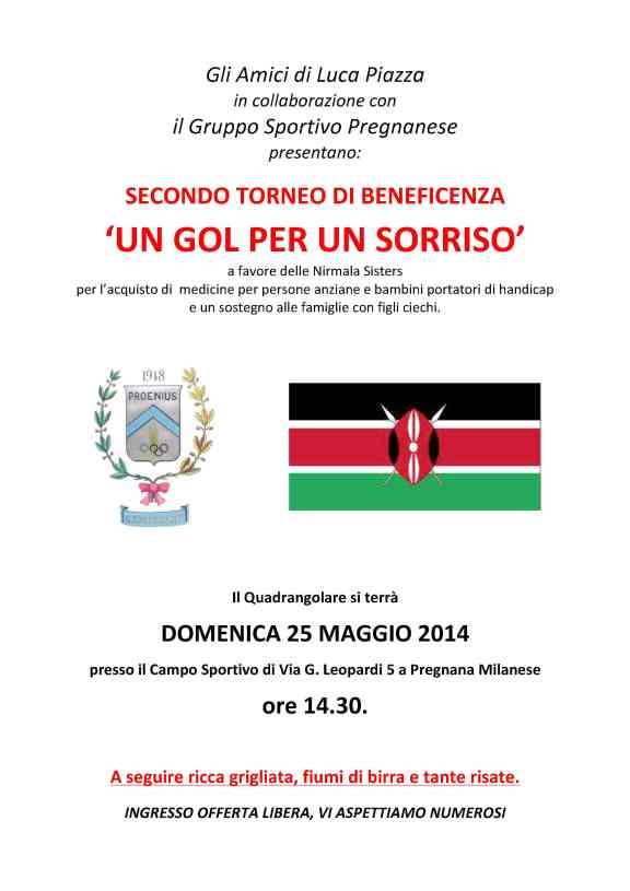 25 maggio 2014 - Torneo Un gol per un sorriso