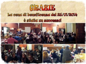 Cena di beneficenza 25 gennaio 2014