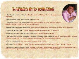 L'Africa in 10 domande Carlo