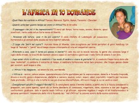 FRANCESCA - L'Africa in 10 domande