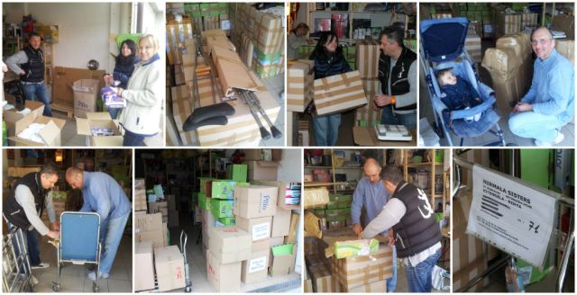 Container aprile 2014 - la preparazione delle scatole