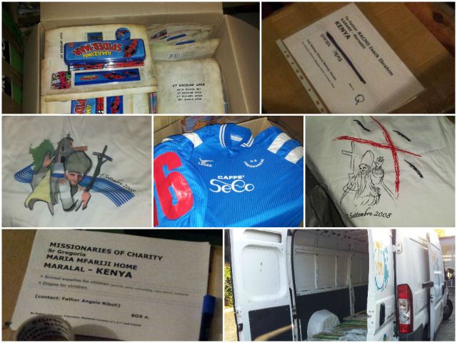 Materiale, preparazione e consegna presso Procura Missioni Consolata Alpignano - Container ottobre 2013