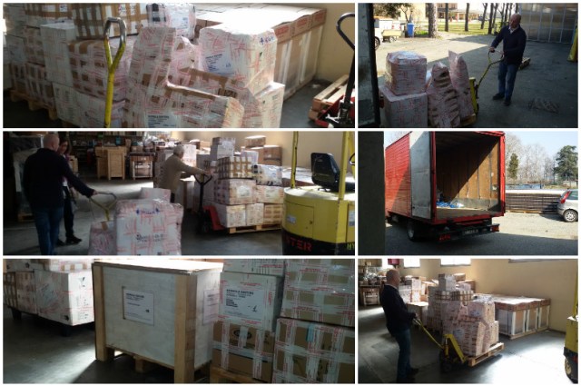 Container febbraio 2016 – Consegna presso la Procura Missioni Consolata di Alpignano