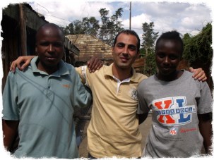 Fabrizio, John e Fridah