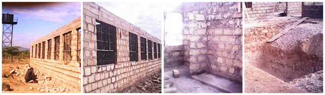 Posa finestre e termine scavi per il tank dell'acqua - ottobre 2014