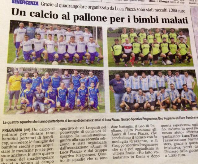 Articolo che racconta del successo dell'evento