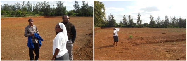 Area in cui sorgerà il campo sportivo